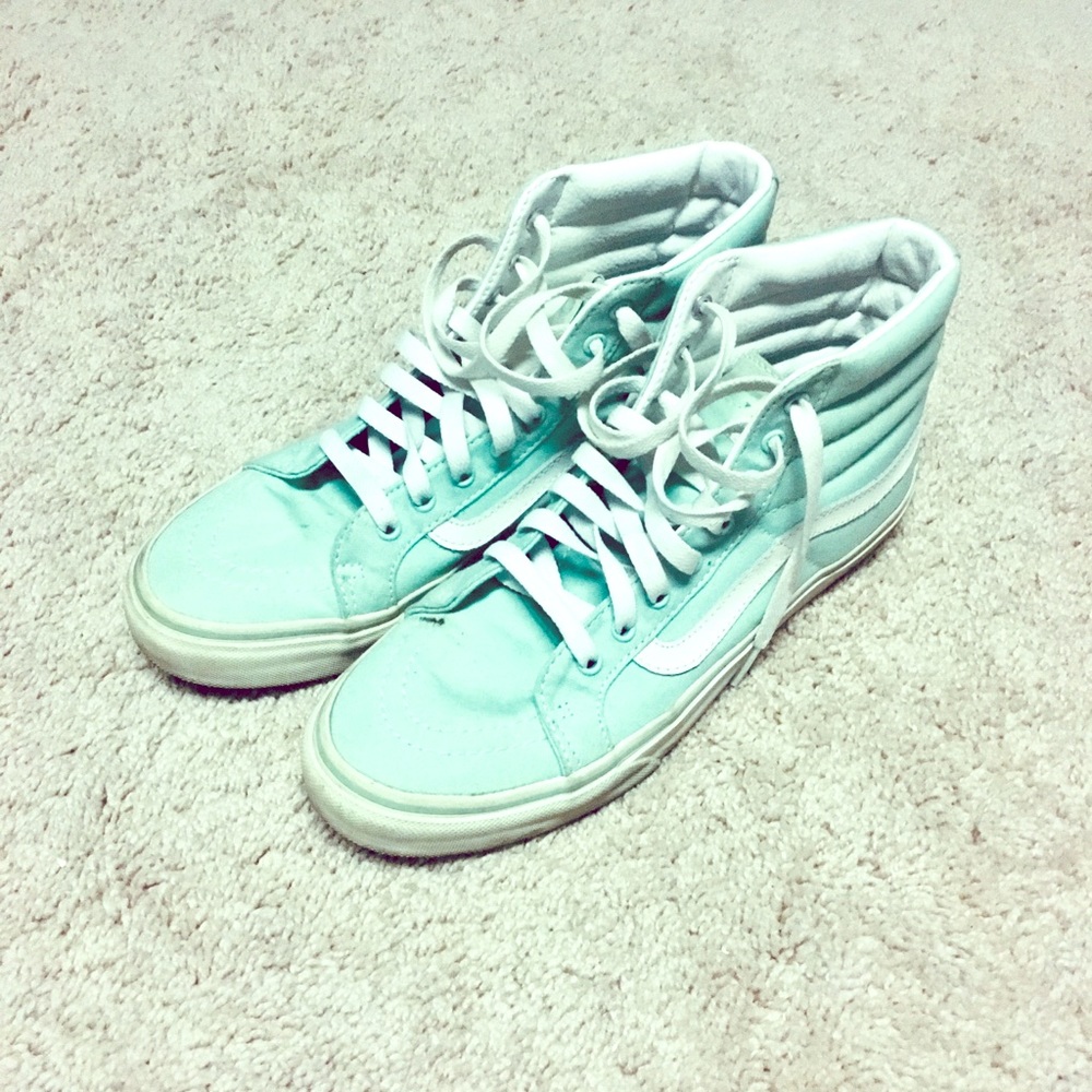 Mint high top vans
